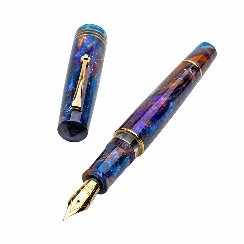 Leonardo Momento Zero Grande 2.0 GALATTICA Universe GT 14k Gold nib Fountain Pen - Stilografica