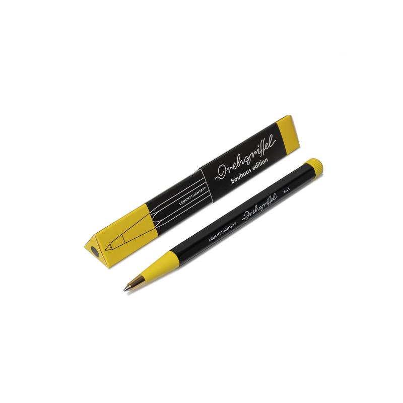 LEUCHTTURM 1917 Bauhaus Edition Black-Lemon Ballpoint Pen - Sfera