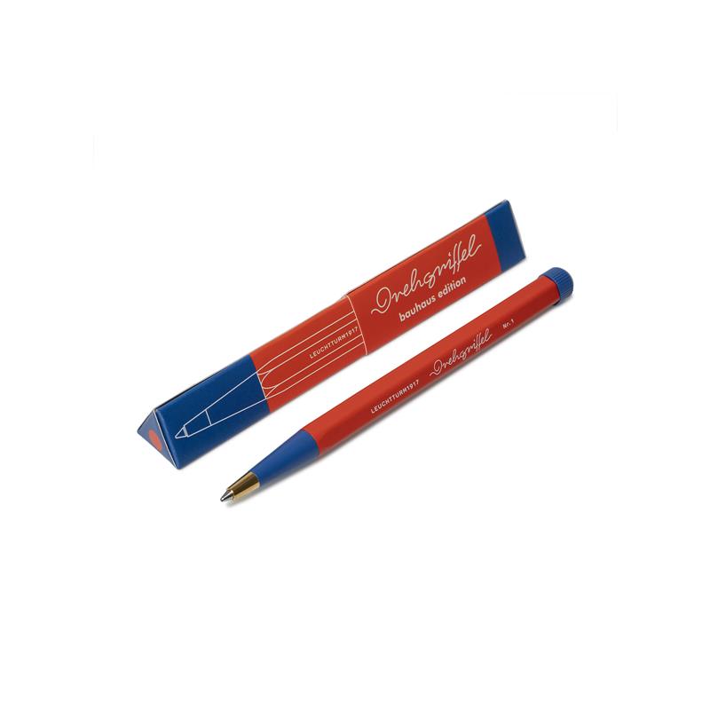 LEUCHTTURM 1917 Bauhaus Edition Red-royal Blue Ballpoint Pen - Sfera