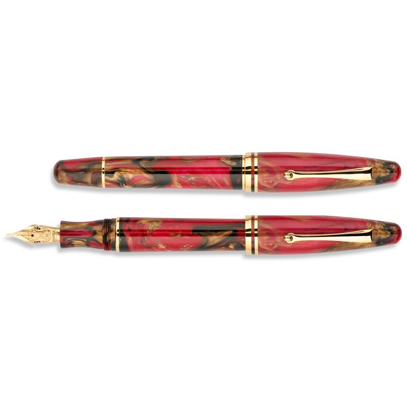 MAIORA OGIVA GOLDEN RULE #6 14k Gold nib Fountain Pen - Stilografica