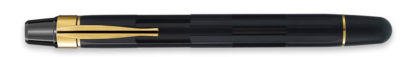 Nahvalur ECLIPSE Black Gold Fountain Pen - Stilografica