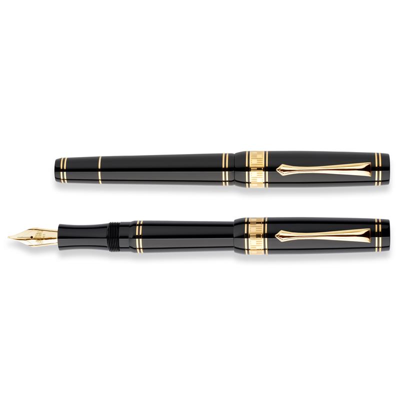 NETTUNO 1911 SUPERBA Black Fountain Pen - Stilografica