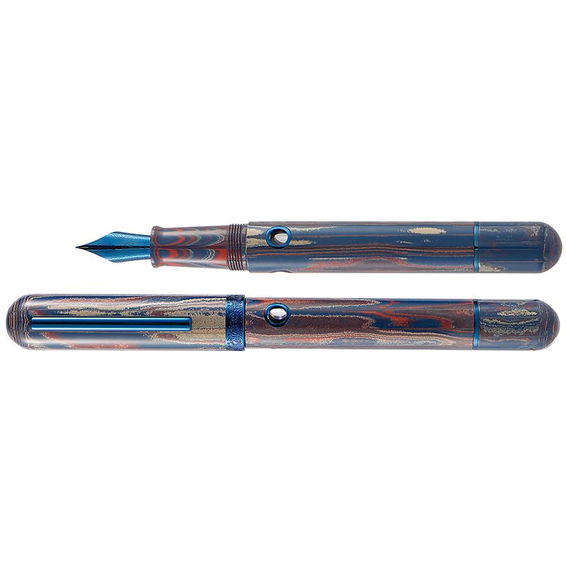 Nahvalur Nautilus The Blue Ringed Fountain Pen - Stilografica