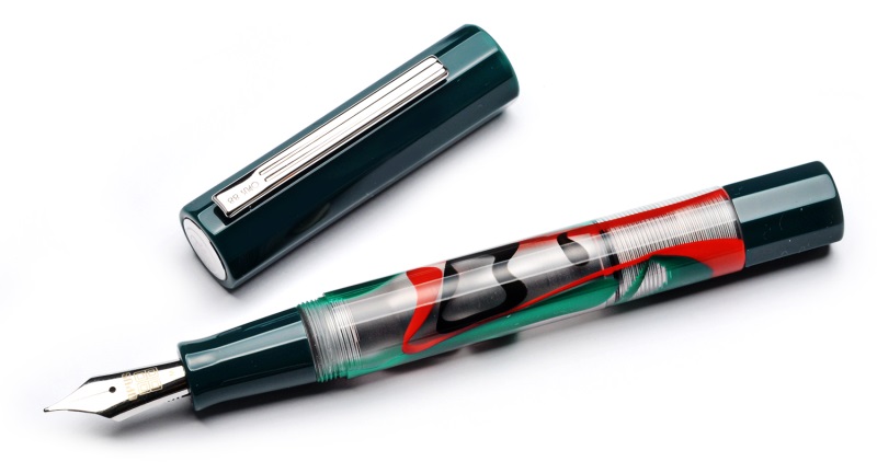 OPUS 88 Flow Dark Green Fountain Pen - Stilografica