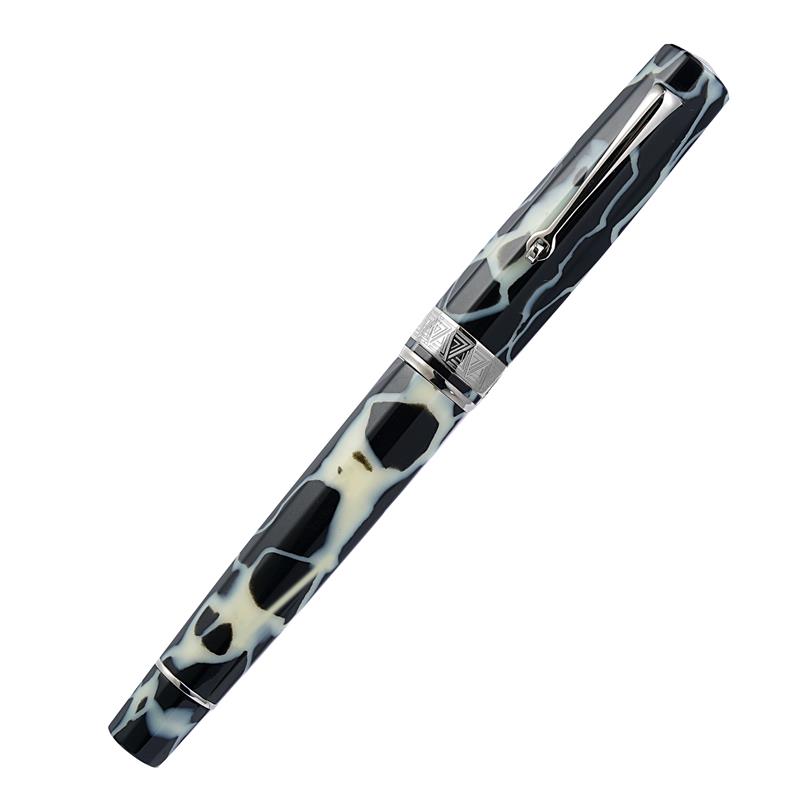OMAS Paragon Wild Celluloid Silver Fountain Pen - Stilografica