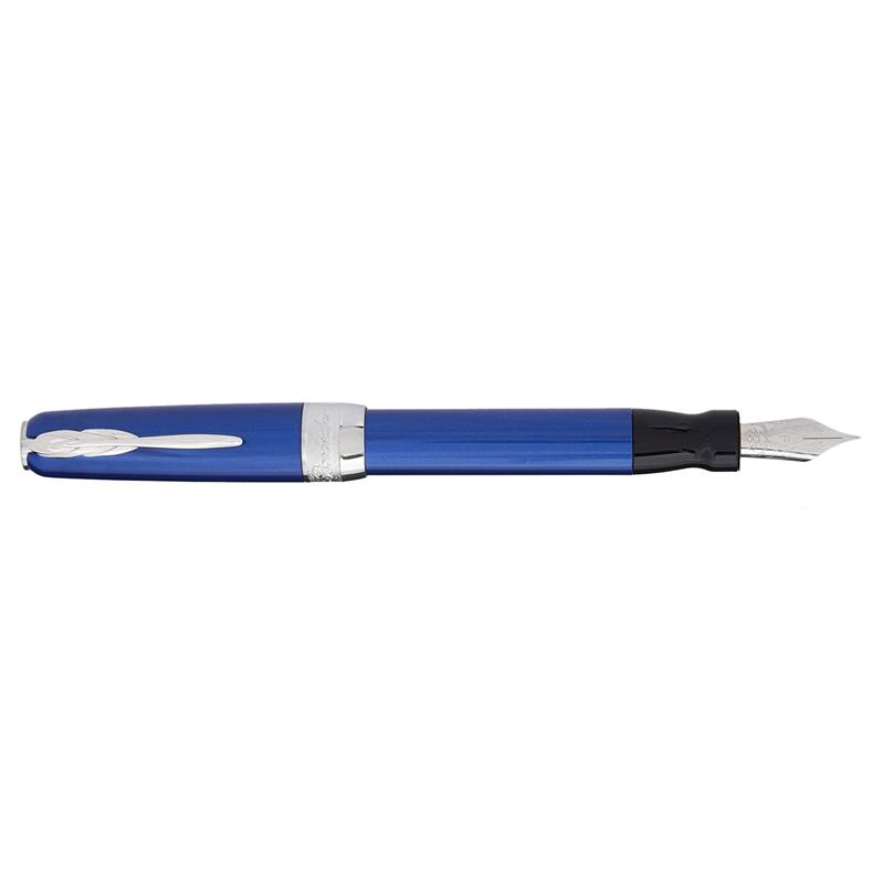 Pineider Full Metal Jacket Blue Steel Nib - Fountain Pen - Stilografica