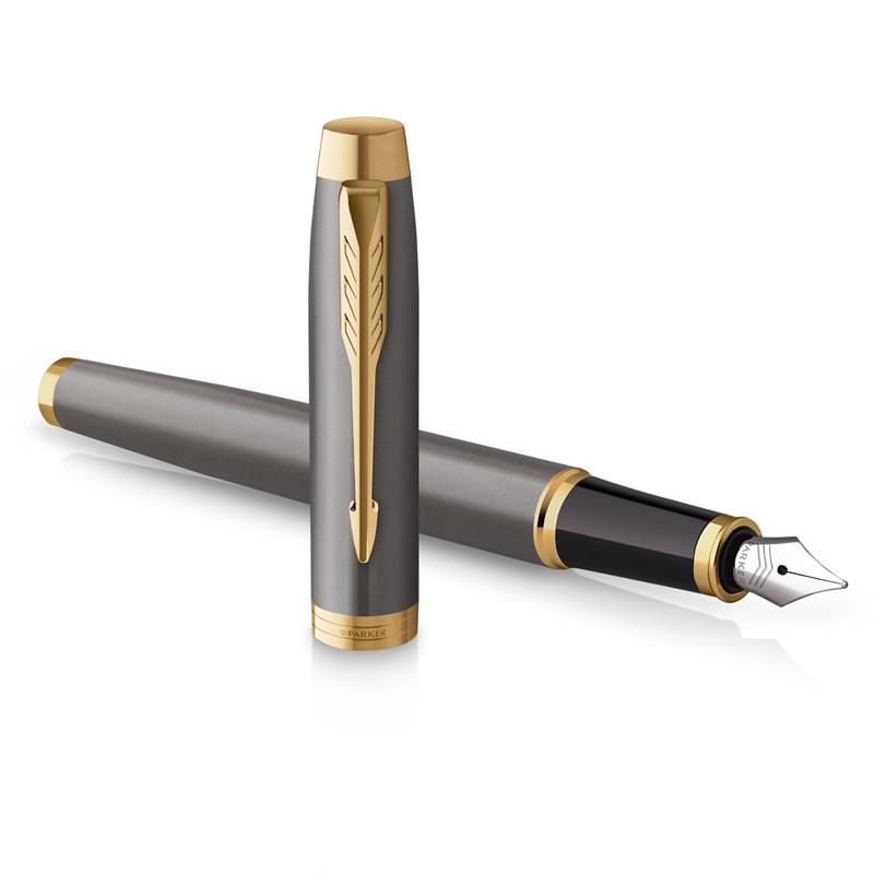 Parker IM Grey Core GT Fountain Pen - Stilografica