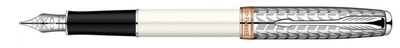 Parker Sonnet Pearl & Metal RGT Fountain Pen - Penna Stilografica
