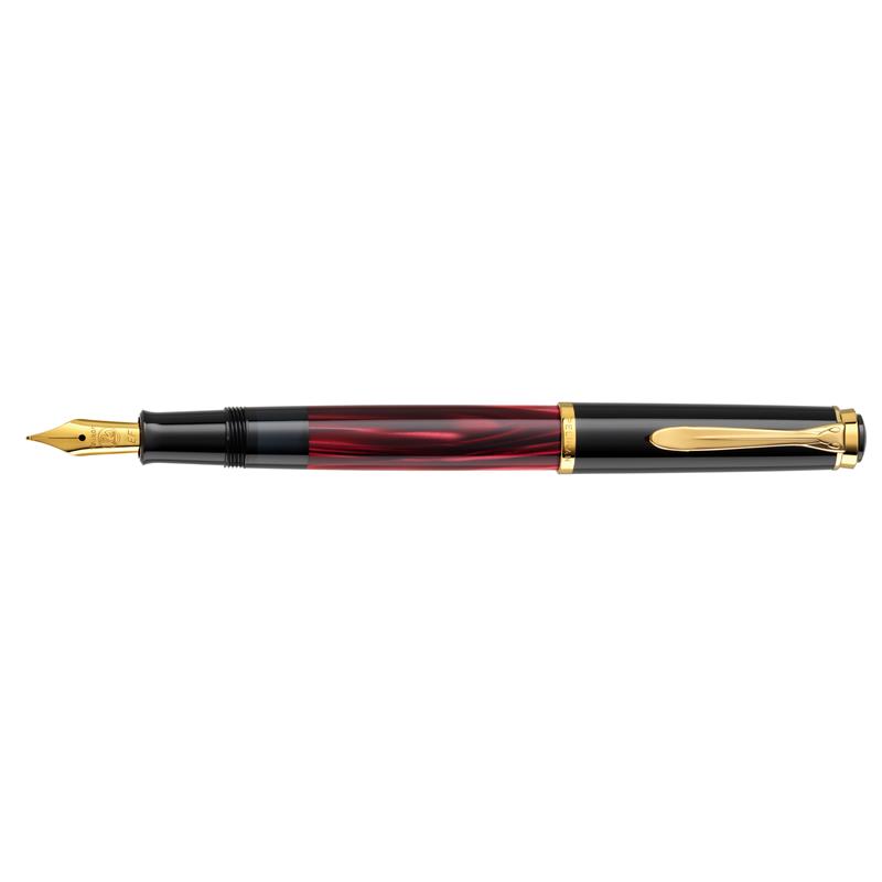 Pelikan M200 Red Marbled Fountain Pen - Stilografica