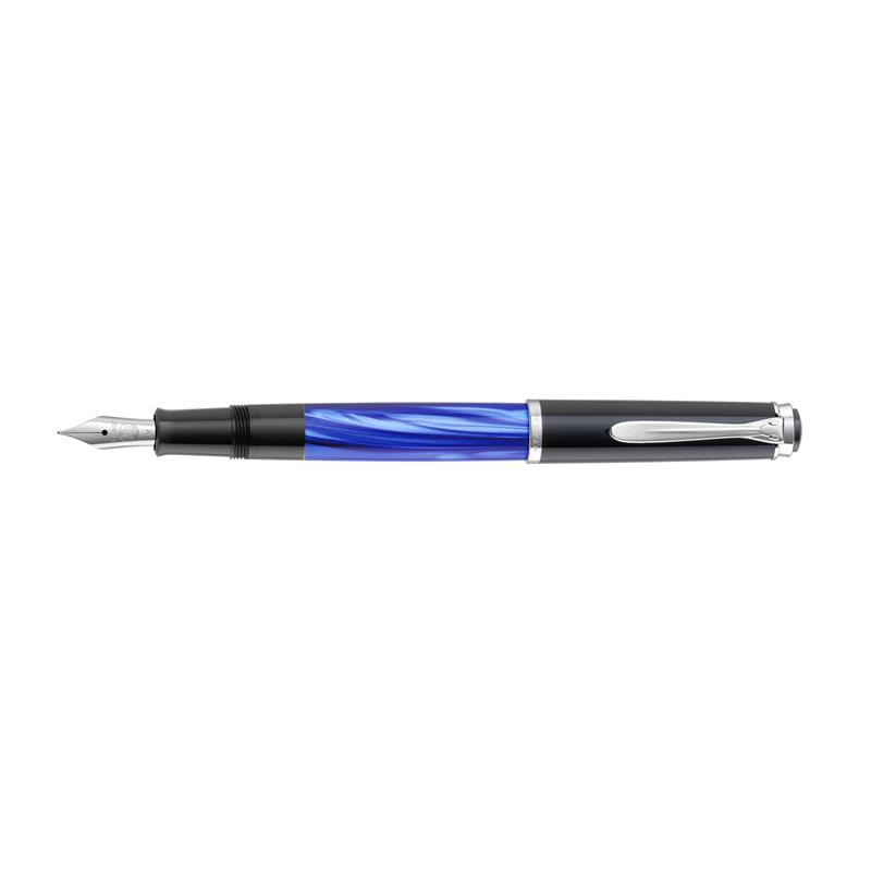 Pelikan M205 Blue Marbled Fountain Pen - Stilografica