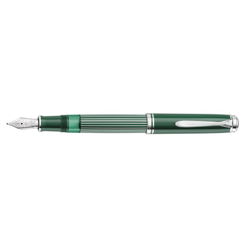 Pelikan 815 Metal Striped Green