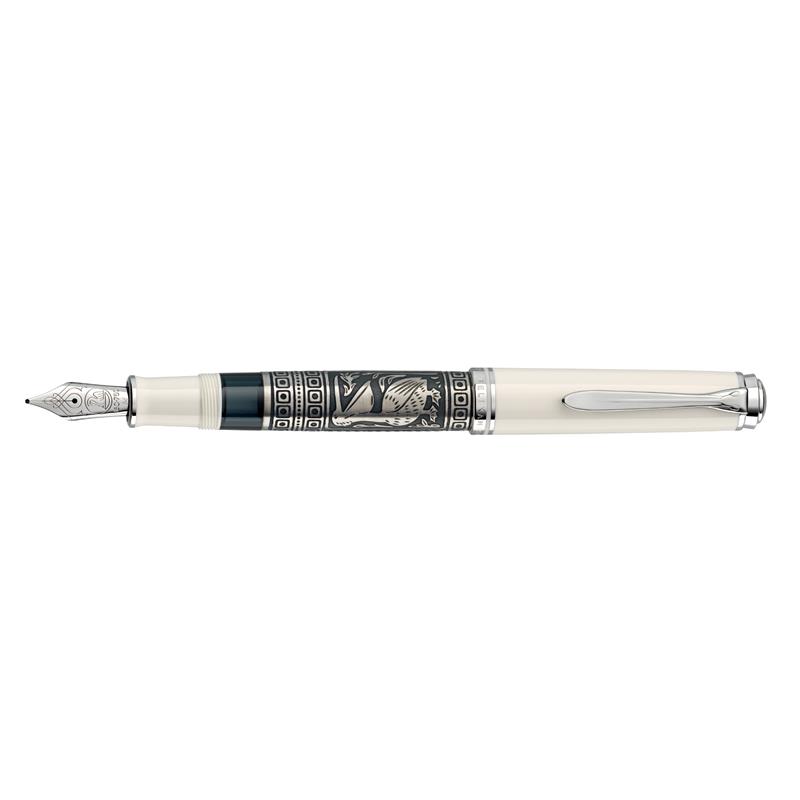 Pelikan 910 Toledo White Fountain Pen - Stilografica