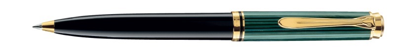 Pelikan Souveran K800 Green & Black Ballpoint Pen - Sfera