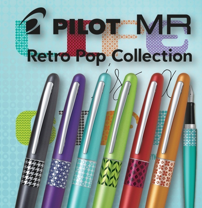 Pilot-Penna stilografica MR3 rosso motivo retr/ò colore