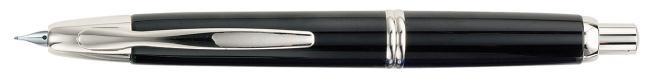 Pilot Capless Black & Platinum Fountain Pen - Penna Stilografica