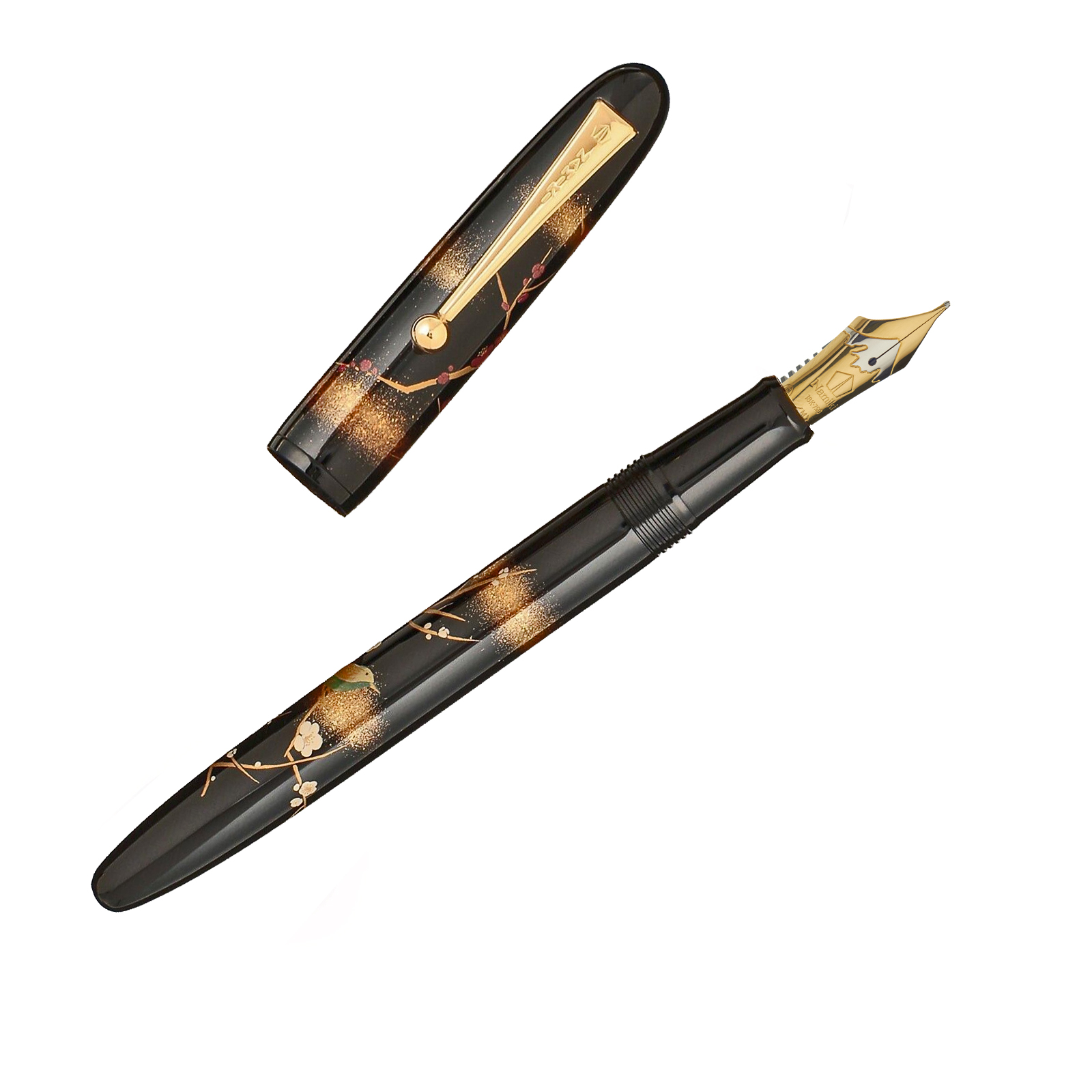Namiki YUKARI Collection Apricot Tree and Warbler Fountain Pen - Stilografica
