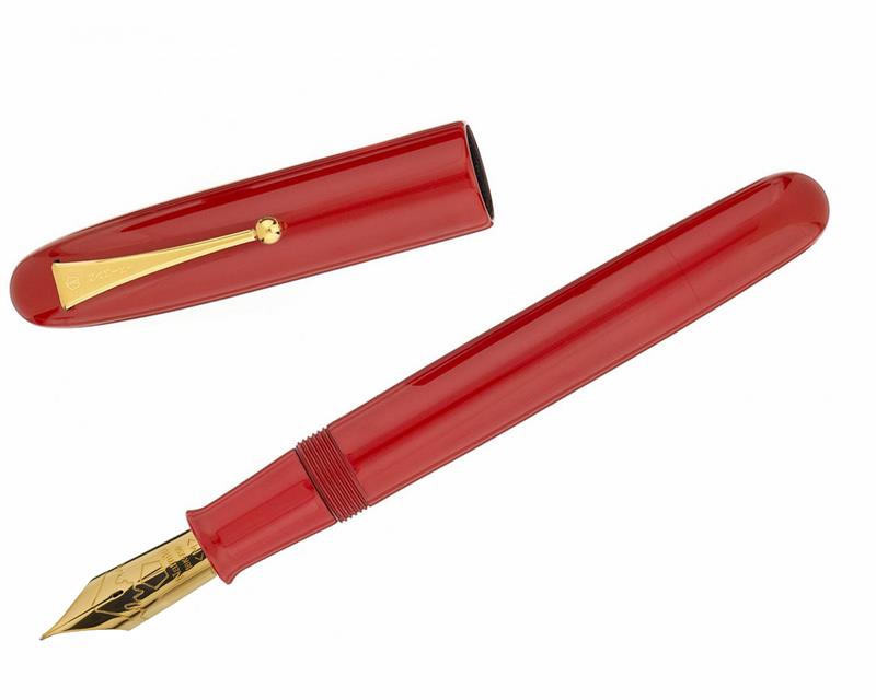 Namiki Emperor Vermilion Laquer Urushi No. 50 Jumbo Fountain Pen - Stilografica