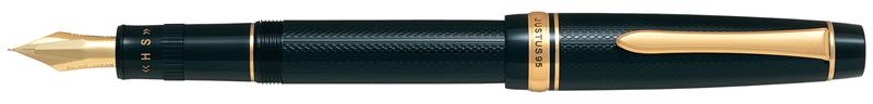 PILOT Justus 95 - Black - Gold - Fountain Pen - Penna Stilografica