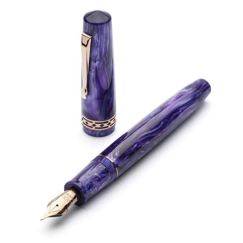 RADIUS 1934 Settimo Purple Swirl RGT Fountain Pen - Stilografica