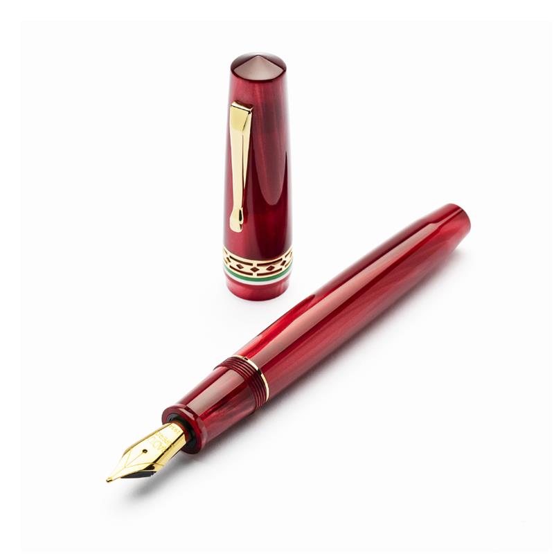 RADIUS Settimo ITALIA Red GT Fountain Pen - Stilografica