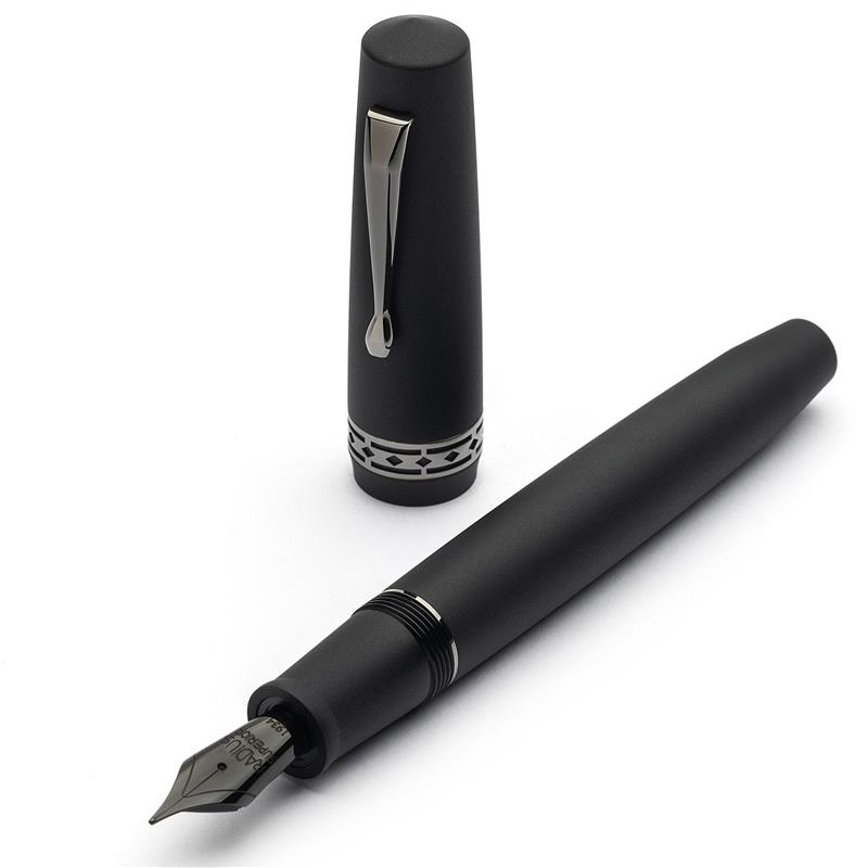 RADIUS 1934 - Settimo Matte Black RT Fountain Pen - Stilografica