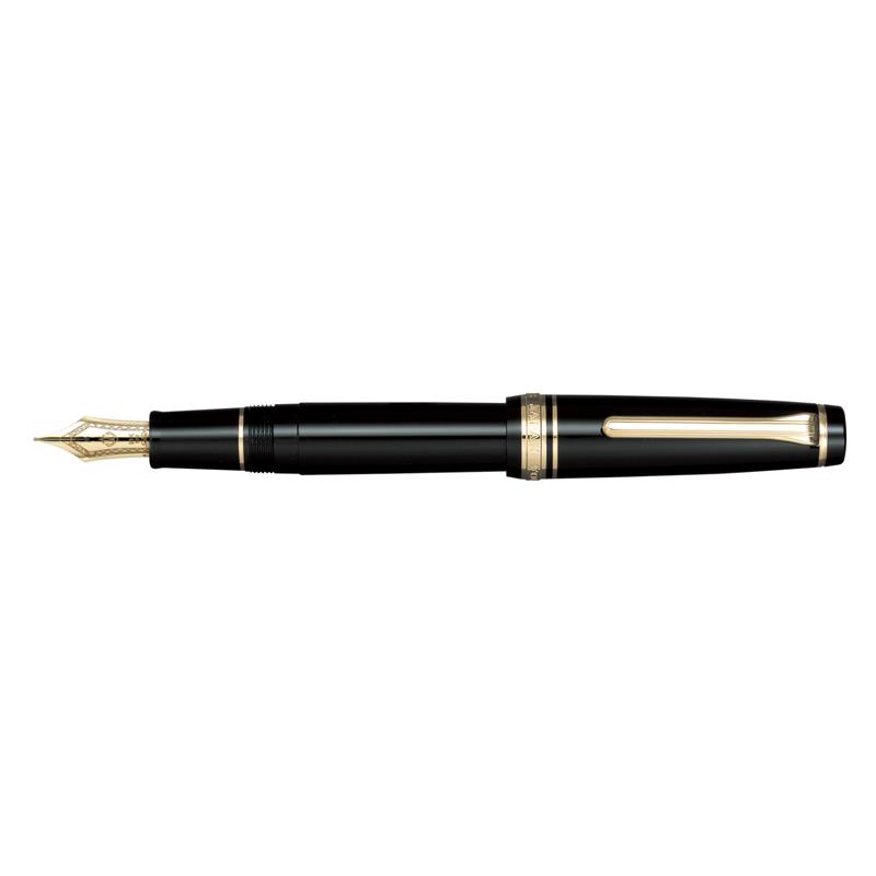 Sailor  Professional Gear Large - Black GT Fountain Pen - Penna Stilografica