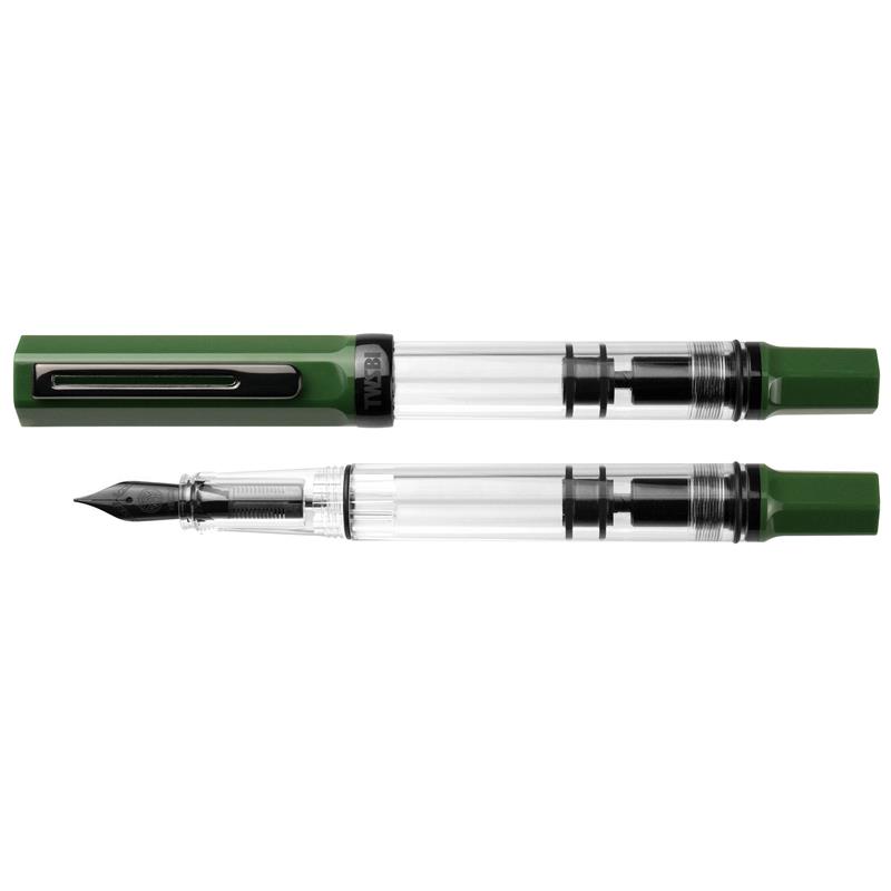 TWSBI ECO Irish Green with Onyx Fountain Pen - Stilografica