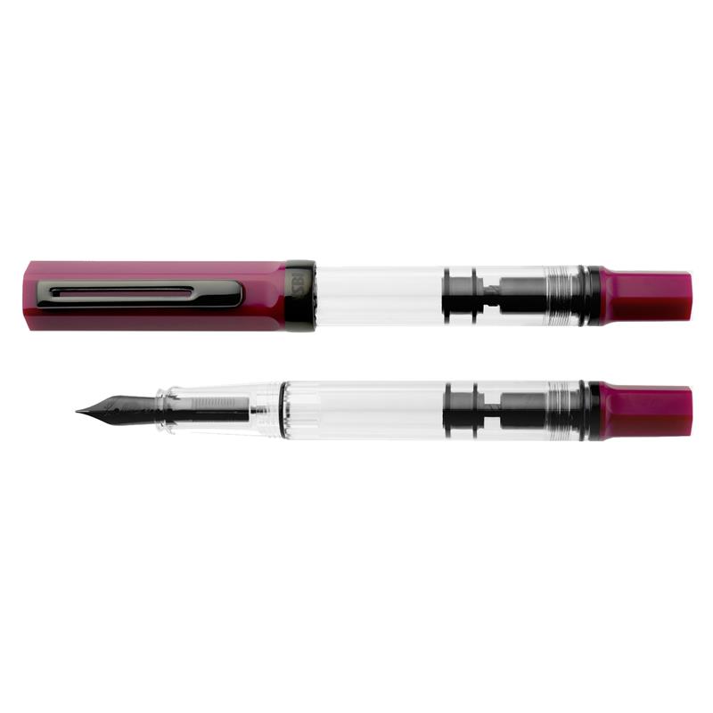 TWSBI ECO Plum & Onyx Fountain Pen - Stilografica