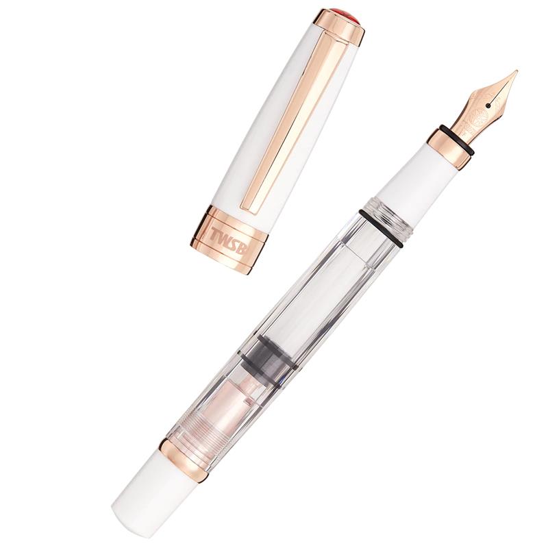 TWSBI Diamond 580 RG II White Fountain Pen - Stilografica