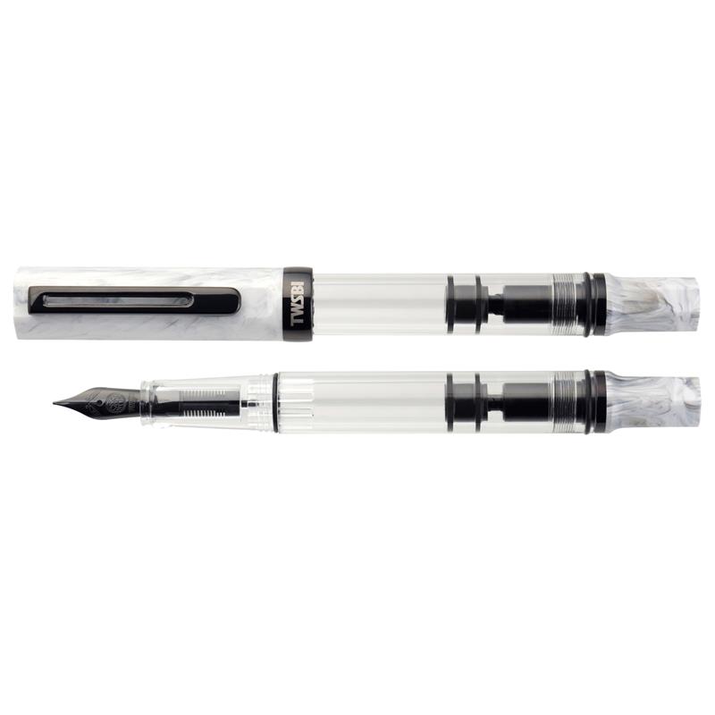 TWSBI ECO Carrara & Onyx Fountain Pen - Stilografica