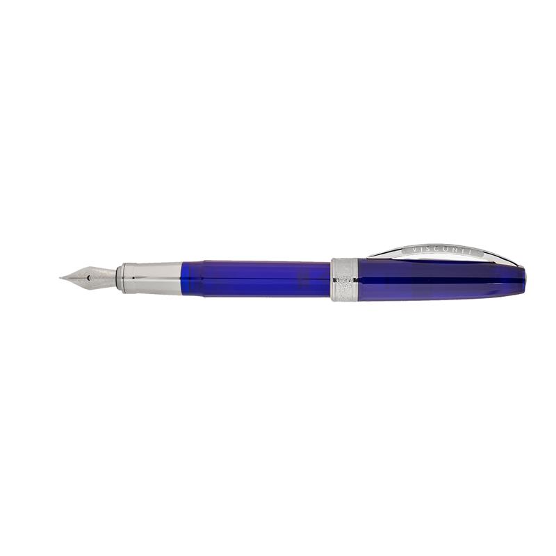 Visconti Michelangelo Translucent Blue Fountain Pen - Stilografica