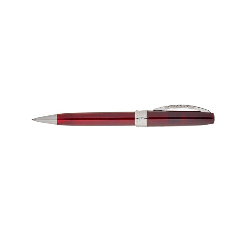 Visconti Michelangelo Translucent Red Ballpoint Pen - Sfera