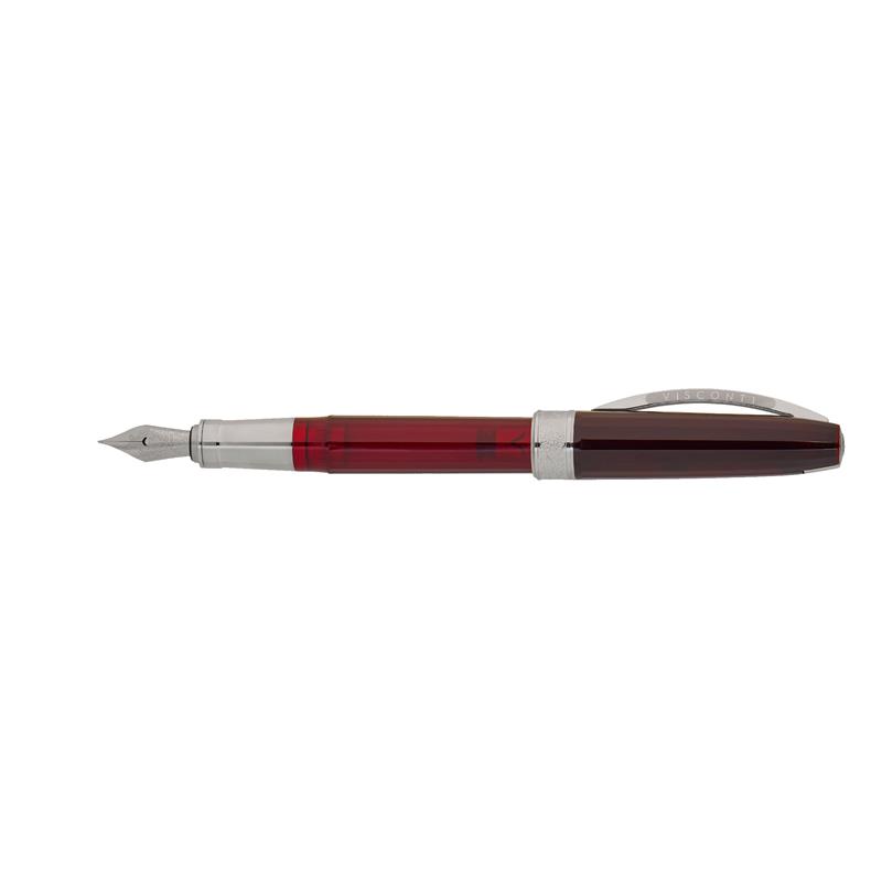 Visconti Michelangelo Translucent Red Fountain Pen - Stilografica