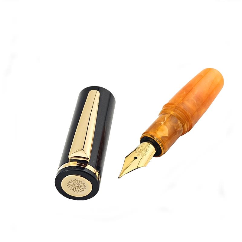 WANCHER PuChiCo Black & Orange Fountain Pen - Stilografica