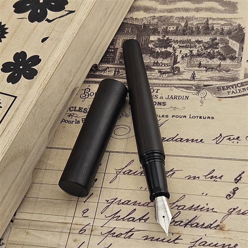WANCHER World Tree Ebony Keiryu Dragon Steel Nib (Anniversary Edition) Fountain Pen - Stilografica