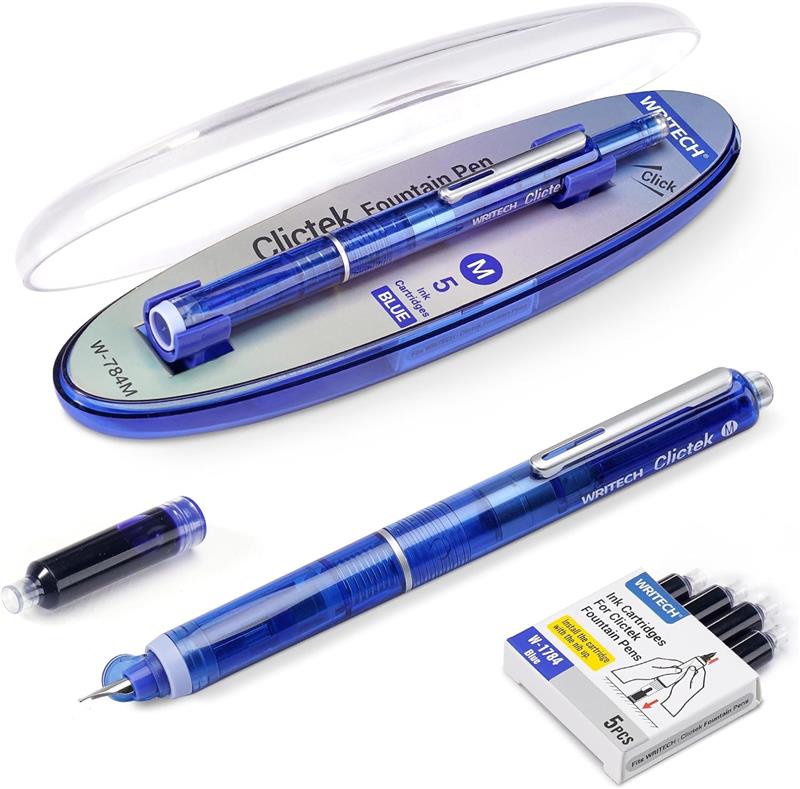 WRITECH CLICTEK Blue Fountain Pen - Stilografica