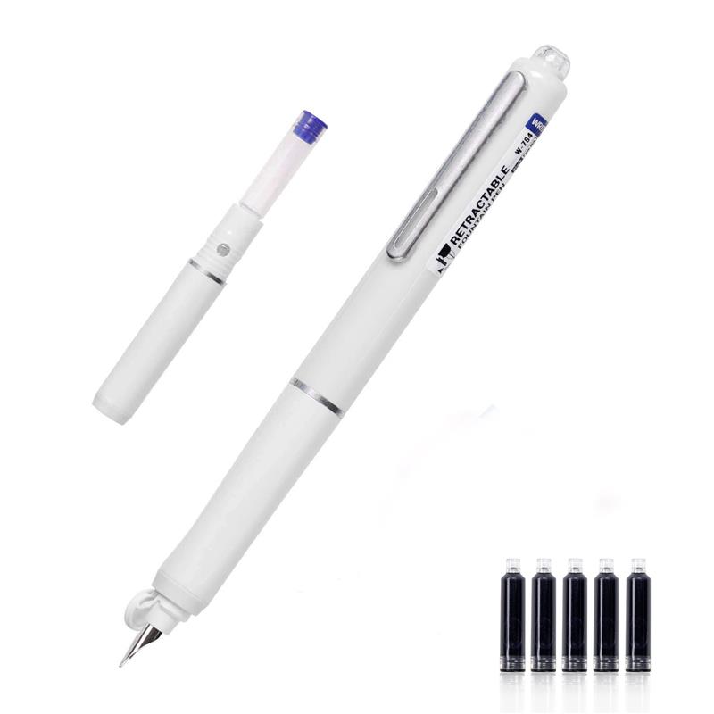 WRITECH Retractable Fountain Pen White