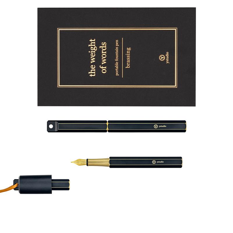 ystudio Brassing Portable Fountain pen - Stilografica