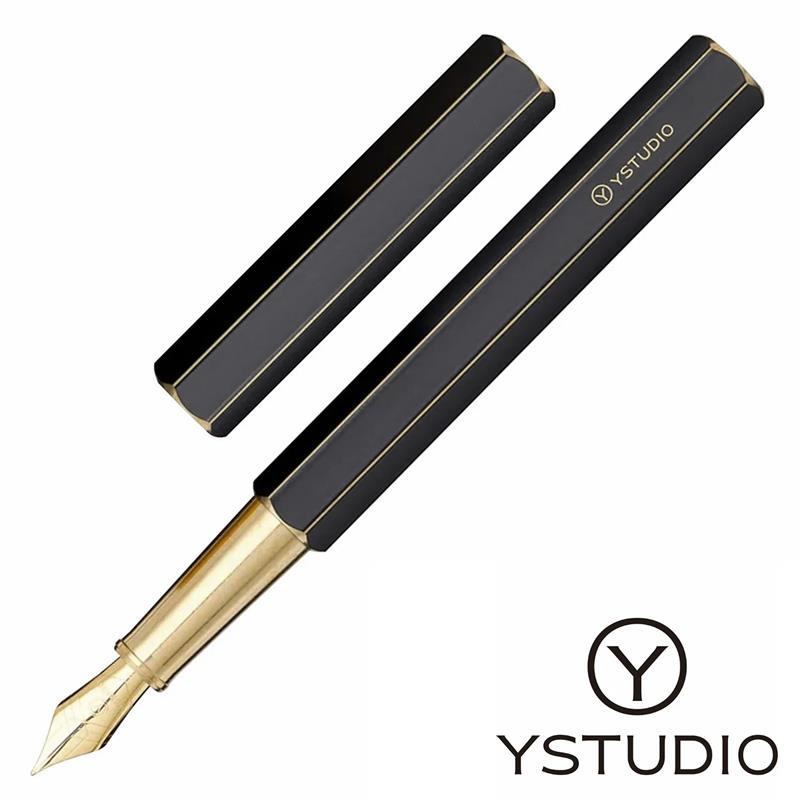 YSTUDIO Classic Revolve Black Fountain Pen - Stilografica