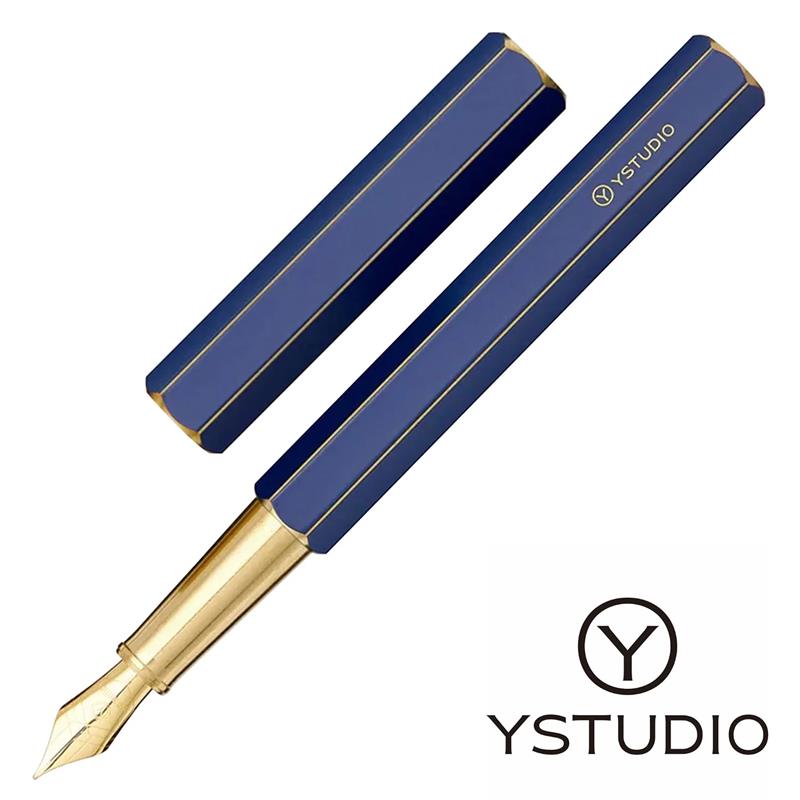 YSTUDIO Classic Revolve Blue Fountain Pen - Stilografica