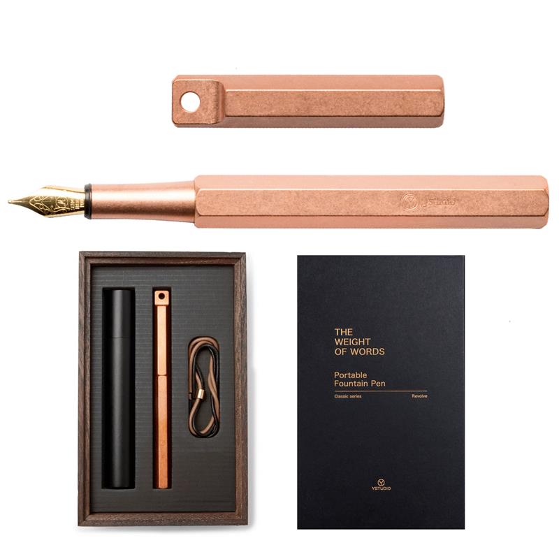 ystudio Copper Portable Fountain Pen - Stilografica