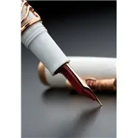 Delta Simbu Rose Silver 388 Fountain Pen - Stilografica