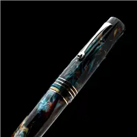 Leonardo Momento Zero Grande Sunset Wave 14k Gold Nib Fountain Pen - Stilografica