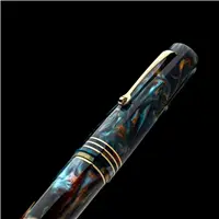 Leonardo Momento Zero Grande Sunset Wave 14k Gold Nib Fountain Pen - Stilografica