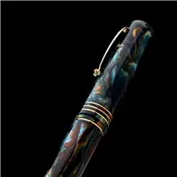 Leonardo Momento Zero Grande Sunset Wave 14k Gold Nib Fountain Pen - Stilografica