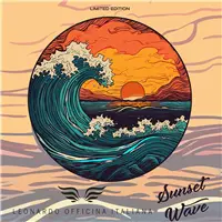 Leonardo Momento Zero Grande Sunset Wave 14k Gold Nib Fountain Pen - Stilografica