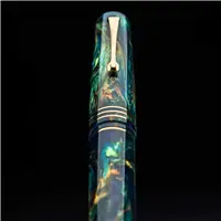 Leonardo Momento Zero Grande Ocean Cenote 14k Gold nib Fountain Pen - Stilografica