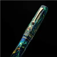 Leonardo Momento Zero Grande Ocean Cenote 14k Gold nib Fountain Pen - Stilografica
