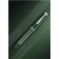 Pelikan 815 Metal Striped Green penna stilografica