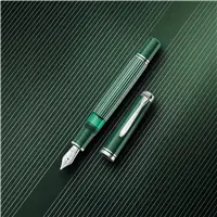 Pelikan 815 Metal Striped Green penna stilografica